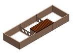 Bloembak 3x1mtr met bankje / zitje, Tuin en Terras, Bloembakken en Plantenbakken, Ophalen, 100 cm of meer, Info@cortenstunter.nl