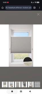 Lichtgrijs Dubbel Plisse Gordijn, Ophalen, Zo goed als nieuw, Grijs, 100 tot 150 cm