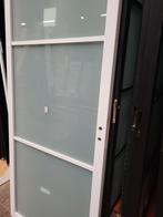 88x231,5cm binnendeur stomp Staal look wit mat glas SK4, Ophalen, 80 tot 100 cm, 215 cm of meer, Glas