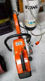 Bandenzaag STIHL TS 400 met diamantblad 350 MM. + watertank., Ophalen, Overige materialen, Overige typen, Zo goed als nieuw