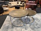 Salontafel 2-Delig Brons €149,- Direct/Leverbaar/Nieuw, Huis en Inrichting, Tafels | Salontafels, Ophalen, Rond, Nieuw, 50 tot 100 cm