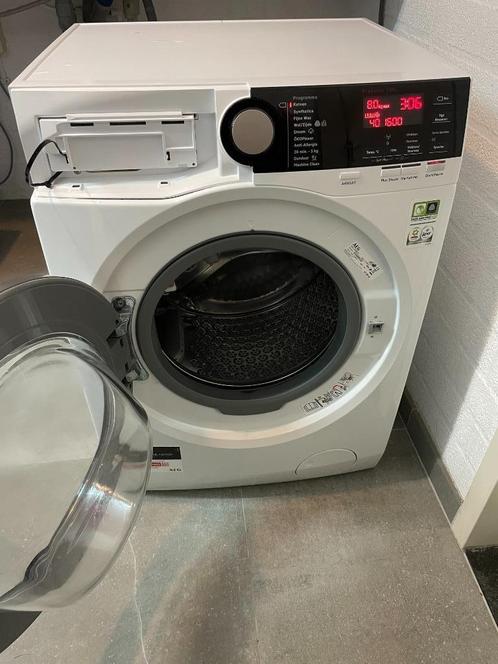 AEG 8000 series wasmachine L8FB86ES ökomix 8 KG 1600 toeren, Witgoed en Apparatuur, Wasmachines, Gebruikt, Voorlader, 8 tot 10 kg