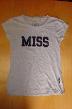 Miss America t-shirt, licht grijs gemeleerd blauw MISS, 164, Meisje, Ophalen of Verzenden, Miss America, Zo goed als nieuw