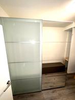 IKEA AULI/MEHAMN Kledingkast glazen spiegel schuifdeur, Huis en Inrichting, 200 cm of meer, 150 tot 200 cm, Ophalen of Verzenden
