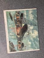 Schoolplaat Rotterdam te koop, Antiek en Kunst, Antiek | Schoolplaten, Ophalen, Geschiedenis