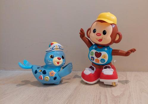 Enorm leuke VTech Dansende Aap en Ballenpret Zeehond, Kinderen en Baby's, Speelgoed | Vtech, Zo goed als nieuw, 6 maanden tot 2 jaar