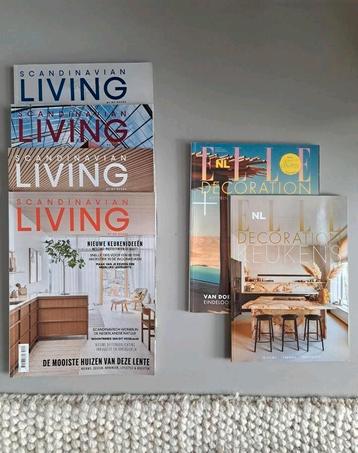 Diverse woonbladen. Interior design magazines.