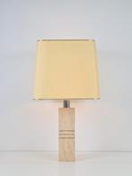 Vintage Fratelli Mannelli tafellamp travertijn japandi '70, N, Ophalen of Verzenden, N, Minder dan 50 cm