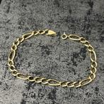 18k gouden armband figaro schakel