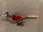 Oude kerstbal - Vogel op clip, Ophalen of Verzenden, Gebruikt