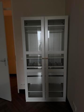 Aangepaste BILLY Ikea kast - Wit - Zeer Goed