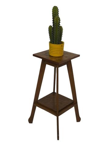 Vintage Hoog Plantentafel/Kruk Eiken Hout, Jaren '60 beschikbaar voor biedingen