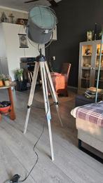 Industriële Tripod Vloerlamp, Huis en Inrichting, Lampen | Vloerlampen, Ophalen, Zo goed als nieuw, Hout, 150 tot 200 cm