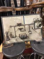 Oude vintage leermodel schoolmodel telefoon, Ophalen of Verzenden
