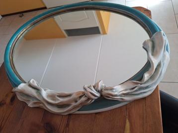Mooie Ovale Luxe Spiegel/ Eye catcher 95/70 cm beschikbaar voor biedingen