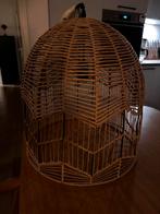 Rotan hanglamp, Huis en Inrichting, Ophalen, Zo goed als nieuw, Hout, 50 tot 75 cm