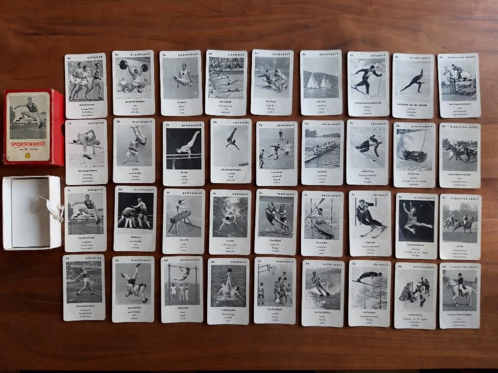 vintage kwartet: sport 1958, Ophalen of Verzenden, Gebruikt, Kwartet(ten)