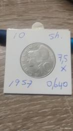 Oostenrijk 10 Schilling 1957 zilver 7,5 gram, Ophalen of Verzenden, Oostenrijk, Losse munt, Zilver