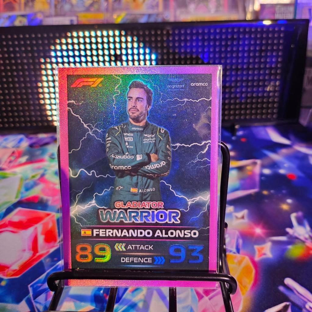 Fernando Alonso Gladiator Warrior F1 Kaart, Ophalen of Verzenden