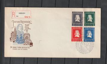 FDC E7, van Riebeeck uit 1952. Onbeschreven, open klep. beschikbaar voor biedingen