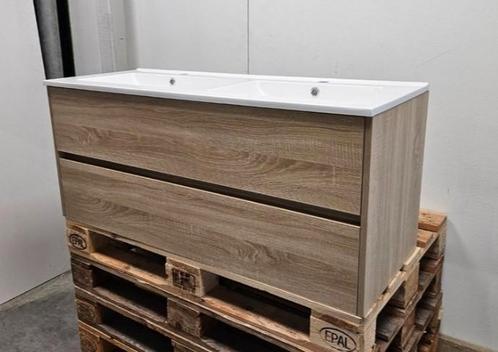 Badkamermeubel 120x46 cm licht eiken, Huis en Inrichting, Badkamer | Badkamermeubels, Nieuw, Wastafelkast, Minder dan 100 cm, 100 tot 150 cm