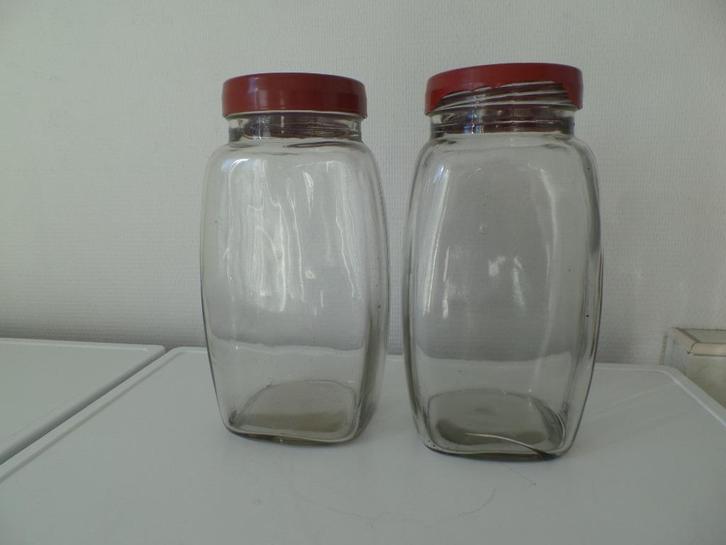 Snoep voorraadpot, Bakeliet schroefdeksel, 1 st-(#8515), Antiek en Kunst, Curiosa en Brocante, Ophalen of Verzenden