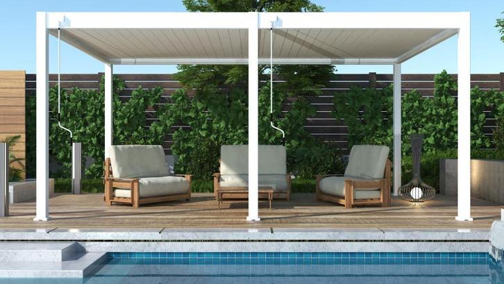 ACTIE Aluminium overkapping Toronto lamellendak waterdicht, Tuin en Terras, Overkappingen, Nieuw, Veranda, Ophalen of Verzenden