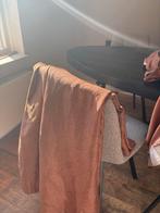 Bruin/cognac kleurige gordijnen 140x280cm - 2 stuks, 100 tot 150 cm, Bruin, 200 cm of meer, Ophalen of Verzenden