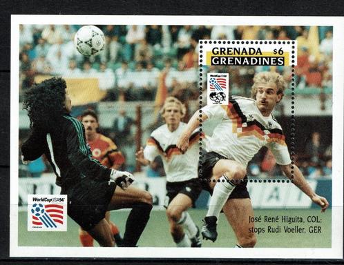 grenada 1993 pf blok wk voetbal sport soccer 1, Postzegels en Munten, Postzegels | Thematische zegels, Postfris, Sport, Ophalen of Verzenden
