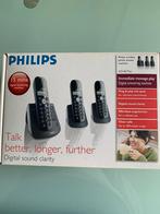 Philips Draadloze telefoon met antwoordapparaat CD1453B/22, Zo goed als nieuw, Ophalen, 3 handsets