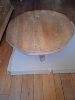 Massief eiken salontafel, Ophalen, Gebruikt, 50 tot 100 cm, 50 tot 75 cm