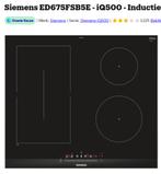 Nieuw kookplaat  merk: siemens FD 0109, Witgoed en Apparatuur, Nieuw, Energieklasse A of zuiniger, Inbouw, Elektrisch