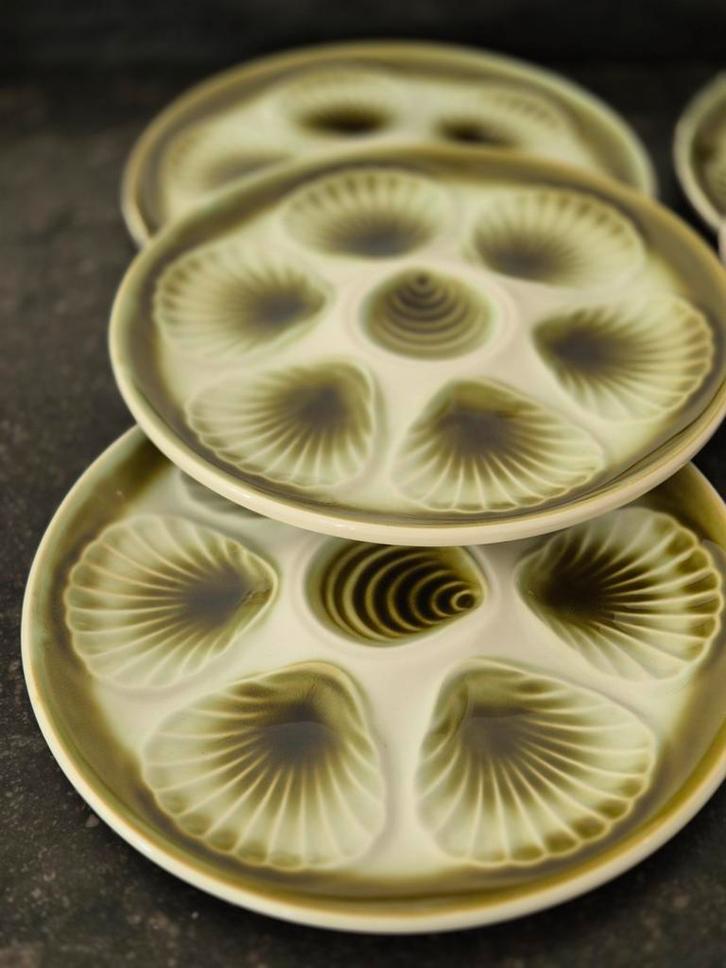 Vintage oesterborden, Verzamelen, Retro, Huis en Inrichting, Ophalen of Verzenden