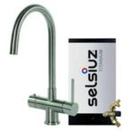 Selsiuz | Push & Turn rond Rvs | Titanium combi extra boiler, Ophalen, Nieuw, Rvs, Kraan