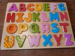 Houten puzzel alfabet, Ophalen of Verzenden, Zo goed als nieuw