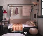 Bunk 120 hemelbed vt-wonen, Huis en Inrichting, Slaapkamer | Bedden, Ophalen, Zwart, Twijfelaar, 120 cm