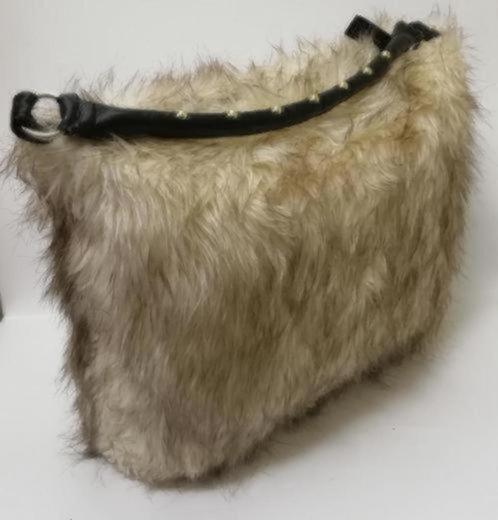H&M Schouder / Handtas ( imitatie ) Bont, Sieraden, Tassen en Uiterlijk, Tassen | Damestassen, Zo goed als nieuw, Ophalen of Verzenden