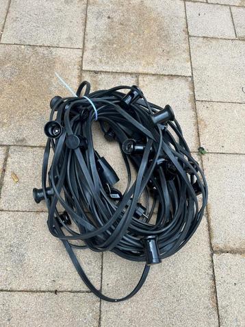 Te koop: Prikkabel 30 meter - 56 fittingen met eindhaak beschikbaar voor biedingen