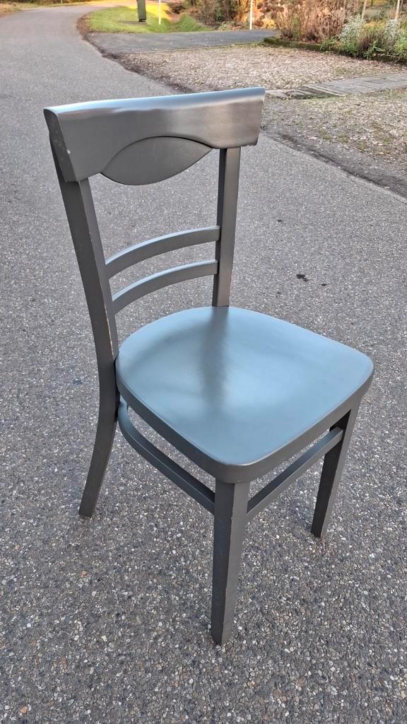 56 thonet cafe HUTTEN nardo grey stoelen mooi gebogen partij, Huis en Inrichting, Stoelen, Zo goed als nieuw, Vijf, Zes of meer stoelen