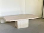 Vintage travertine coffeetable, ca 1980’s, Ophalen of Verzenden