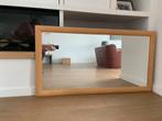 Stoere Spiegel met Houten Lijst - 130x70cm, Huis en Inrichting, Woonaccessoires | Spiegels, Ophalen, Gebruikt, 100 tot 150 cm