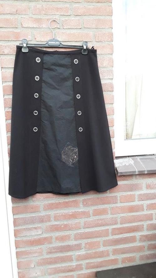 LUXE disign rok van Dorin Frankfurt, M zwart, Kleding | Dames, Rokken, Zo goed als nieuw, Maat 38/40 (M), Zwart, Onder de knie