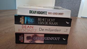 4 x Dean Koontz, Geheugenfout, de Miljardair, Wie goed doet beschikbaar voor biedingen
