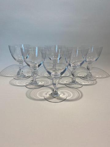 6x vintage borrelglazen kristal beschikbaar voor biedingen