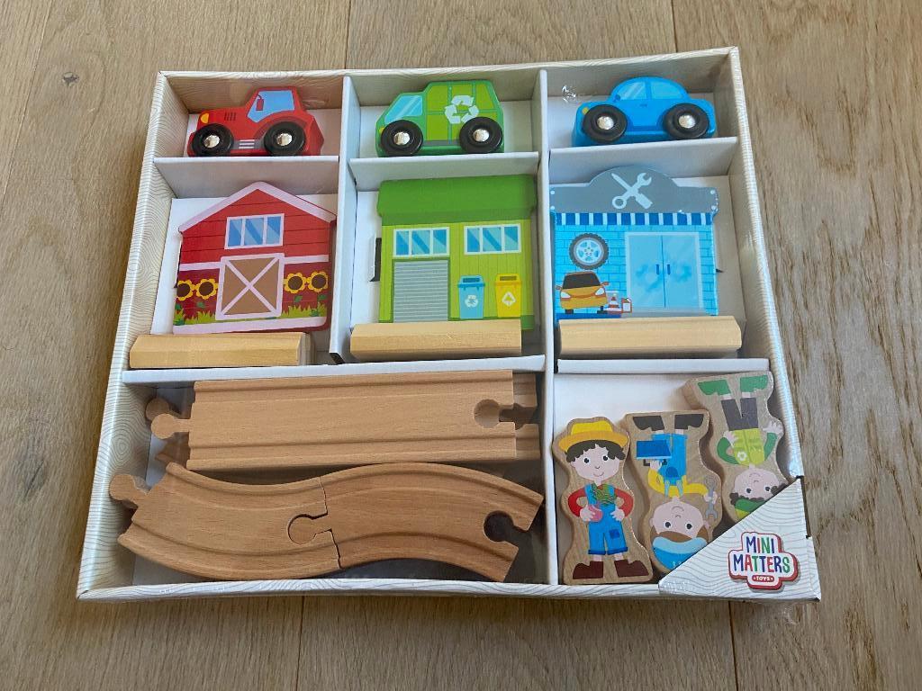 Houten autobaan, Kinderen en Baby's, Speelgoed | Houten speelgoed, Ophalen of Verzenden, Nieuw, Rij- of Hobbelspeelgoed