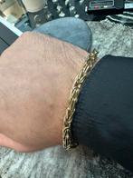 Schitterende 14k gouden koningsarmband, Sieraden, Tassen en Uiterlijk, Armbanden, Ophalen of Verzenden, Nieuw, Goud, Goud