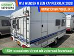 Hobby de Luxe Easy 440 TREINZIT + VOORTENT + 4 PERS, Caravans en Kamperen, Caravans, Serviceluik, Hobby, Bedrijf, 6 tot 7 meter