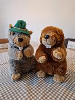 2 bevers knuffels met geluid uit Oostenrijk !!!10 EURO!!!, Stoffen beer, Zo goed als nieuw, Ophalen