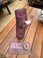 Nieuwstaat paars lila air up water smaakjes fles met pod, Sport en Fitness, Bidons, Ophalen of Verzenden, Zo goed als nieuw
