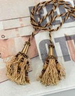 2x antiek Embrasse Brocante antieke franse gordijnbandjes, Antiek en Kunst, Ophalen of Verzenden
